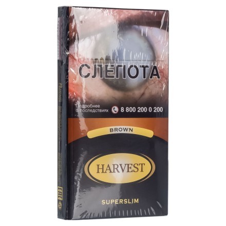 Сигареты Harvest - Brown Superslims (блок 10 пачек) купить в Тюмени
