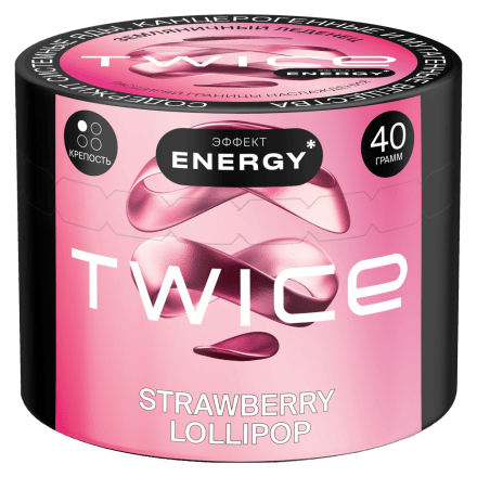 Табак Twice - Strawberry Lollipop (Земляничный Леденец, 40 грамм) купить в Тюмени