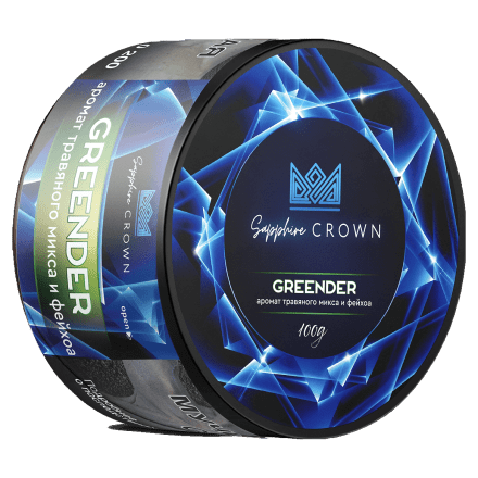 Табак Sapphire Crown - Greender (Травяной Микс и Фейхоа, 100 грамм) купить в Тюмени
