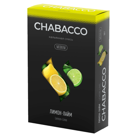 Смесь Chabacco MEDIUM - Lemon-Lime (Лимон - Лайм, 50 грамм) купить в Тюмени