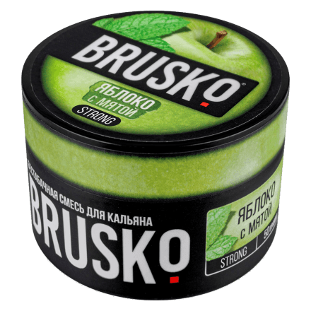 Смесь Brusko Strong - Яблоко с Мятой (50 грамм) купить в Тюмени