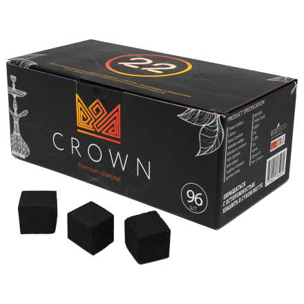 Уголь Crown (22 мм, 96 кубиков) купить в Тюмени