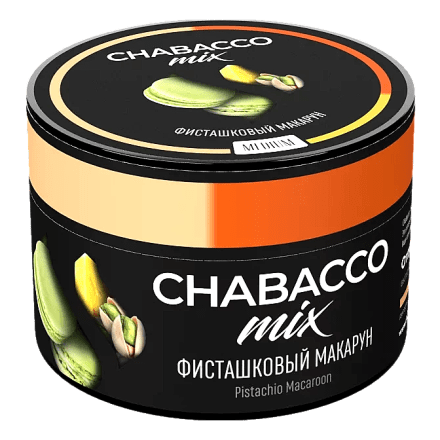 Смесь Chabacco MIX MEDIUM - Pistachio Macaroon (Фисташковый Макарун, 50 грамм) купить в Тюмени