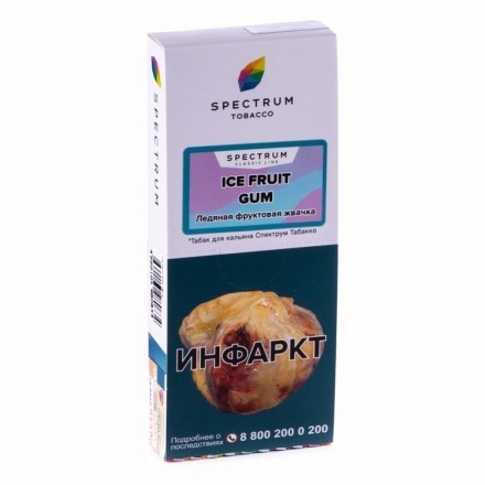 Табак Spectrum - Ice Fruit Gum (Ледяная Фруктовая Жвачка, 100 грамм) купить в Тюмени