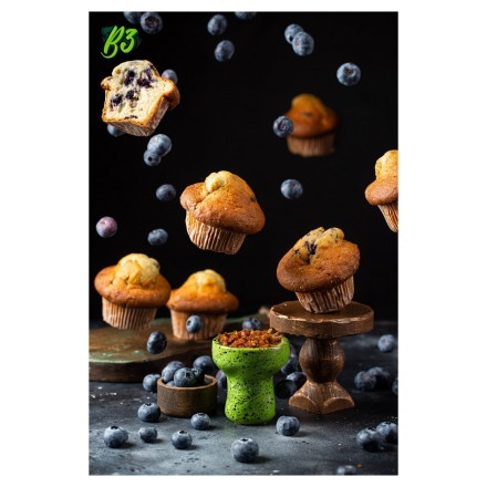 Табак B3 - Blueberry Muffin (Черничный Маффин, 50 грамм) купить в Тюмени