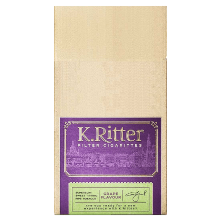 Сигариты K.Ritter - Grape SuperSlim (Виноград, 20 штук) купить в Тюмени