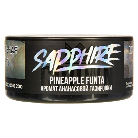 Табак Sapphire Crown - Pineapple Funta (Ананасовая Газировка, 100 грамм) купить в Тюмени