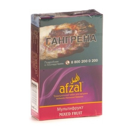 Табак Afzal - Mixed Fruit (Мультифрукт, 40 грамм) купить в Тюмени