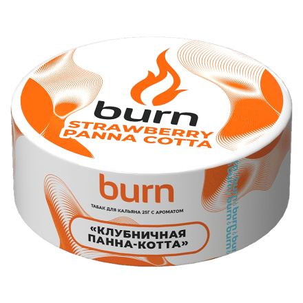 Табак Burn - Strawberry Panna-Cotta (Клубничная Панна-котта, 25 грамм) купить в Тюмени
