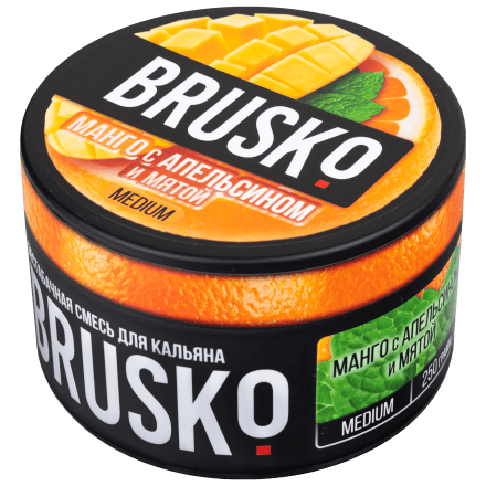Смесь Brusko Medium - Манго с Апельсином и Мятой (250 грамм) купить в Тюмени
