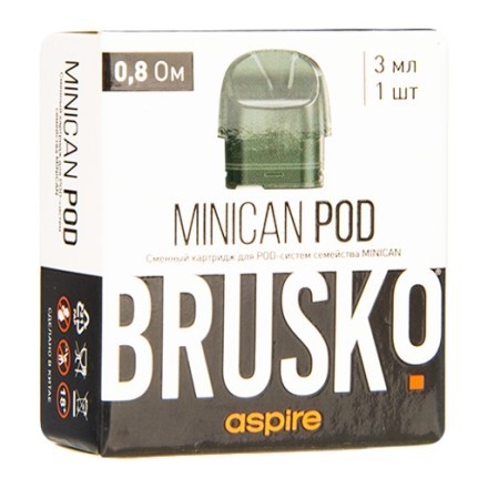 Сменный картридж Brusko - Minican (0.8 Ом, 1 шт.) купить в Тюмени