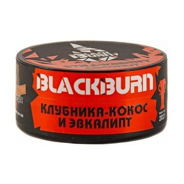 Табак BlackBurn - Strawberry Coconut (Клубника - Кокос и Эвкалипт, 25 грамм) купить в Тюмени