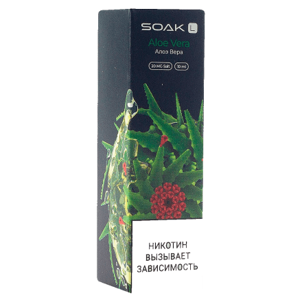 Жидкость SOAK L - Aloe Vera (Алоэ Вера, 10 мл, 2 мг) купить в Тюмени